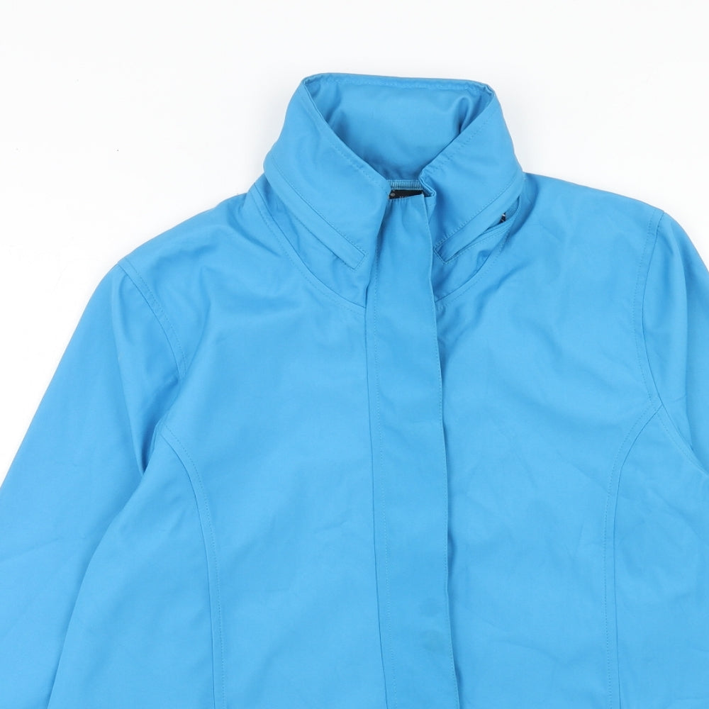 TIGI Womens Blue Jacket Size 14 Zip
