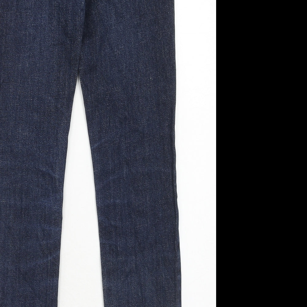 Hollister Mens Blue Cotton Skinny Jeans Size 30 in L30 in Regular Button