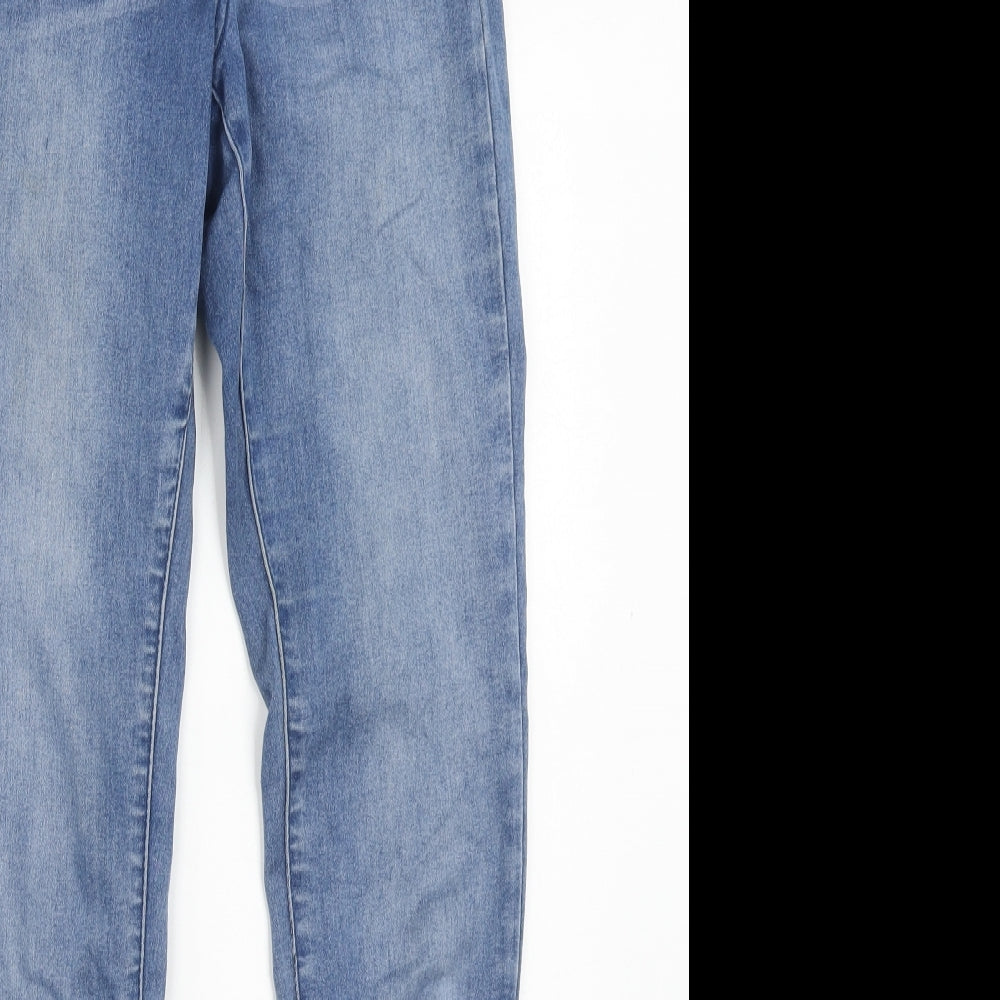 ASOS Womens Blue Cotton Skinny Jeans Size 26 in L30 in Regular Zip