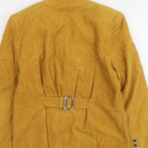 NEXT Womens Yellow Jacket Blazer Size S Button