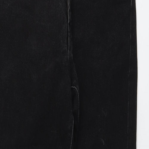Pepe Jeans Mens Black Cotton Straight Jeans Size 34 in L31 in Regular Button