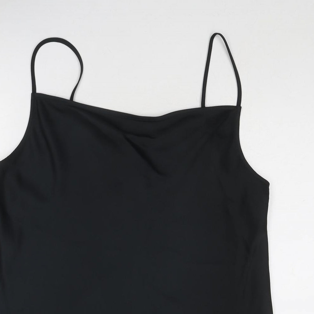 Marks and Spencer Womens Black Polyester Camisole Tank Size 18 Cowl Neck