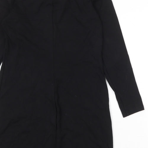 H&M Womens Black Viscose A-Line Size M Round Neck Pullover