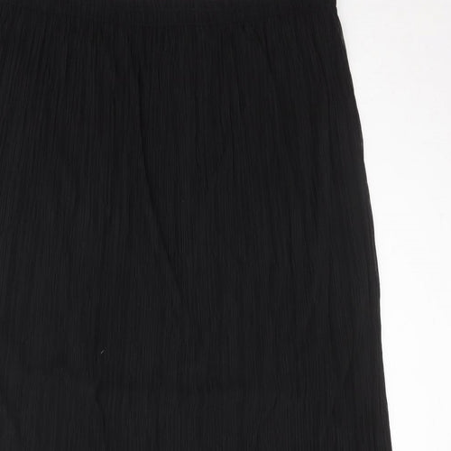 Debenhams Womens Black Polyester Pleated Skirt Size 20