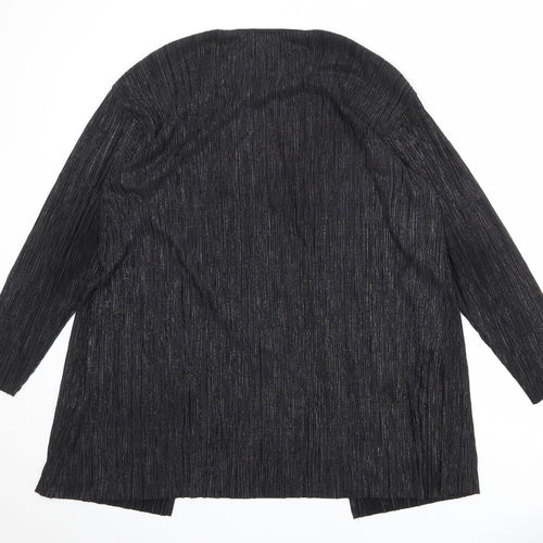 Principles Womens Black Round Neck Polyester Cardigan Jumper Size 12