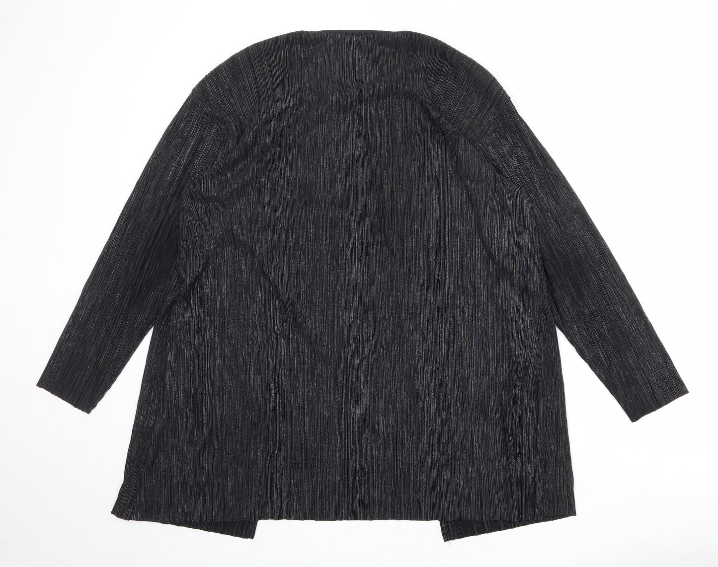 Principles Womens Black Round Neck Polyester Cardigan Jumper Size 12