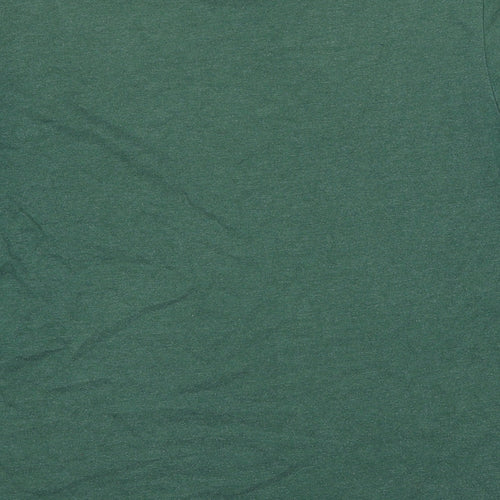 Superdry Mens Green Cotton T-Shirt Size XL Round Neck