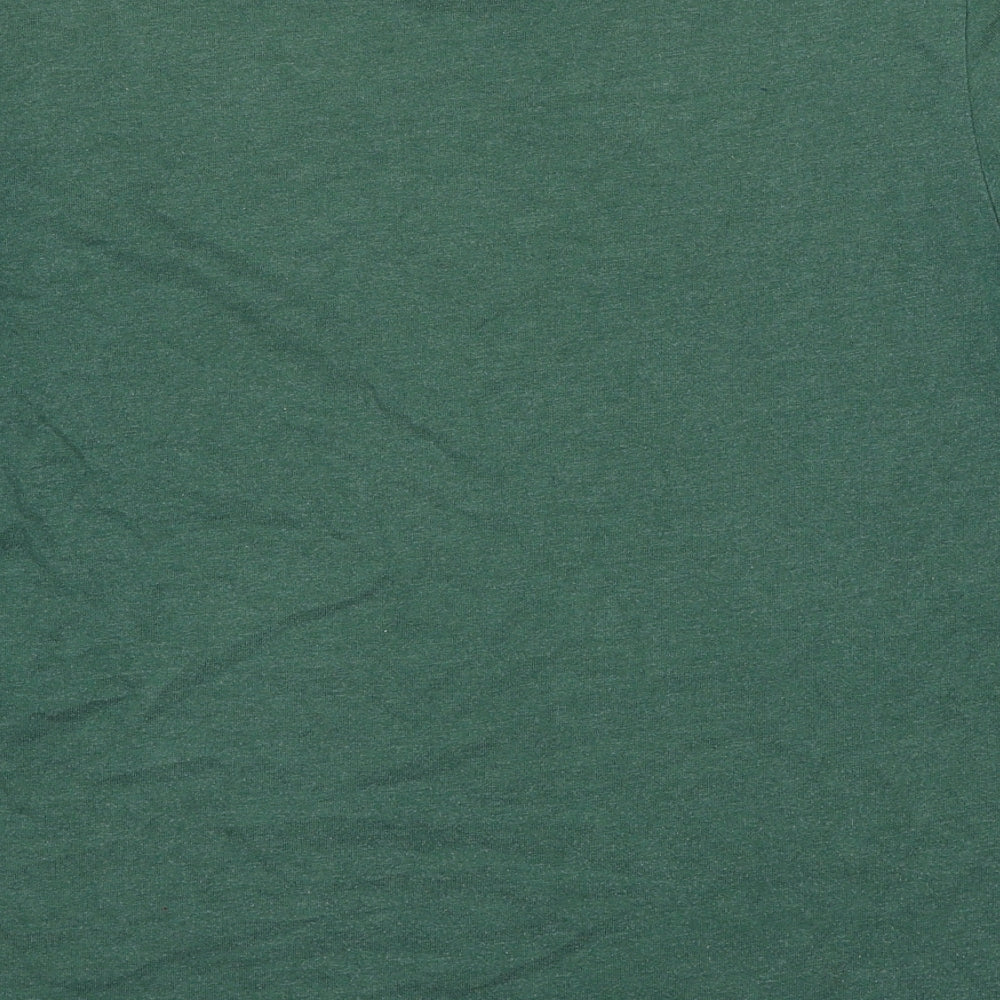 Superdry Mens Green Cotton T-Shirt Size XL Round Neck