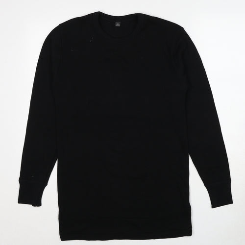 Marks and Spencer Mens Black Wool Pullover Sweatshirt Size M