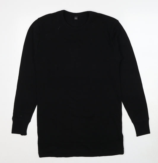 Marks and Spencer Mens Black Wool Pullover Sweatshirt Size M