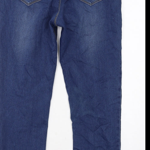 Onfire Womens Blue Cotton Skinny Jeans Size 18 Regular Zip