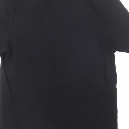 ASOS Mens Black Cotton T-Shirt Size M Round Neck