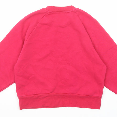 Zara Womens Pink Cotton Pullover Sweatshirt Size S Pullover