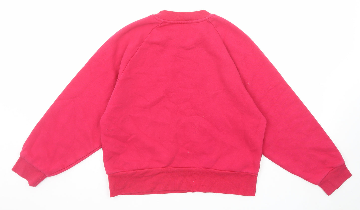 Zara Womens Pink Cotton Pullover Sweatshirt Size S Pullover