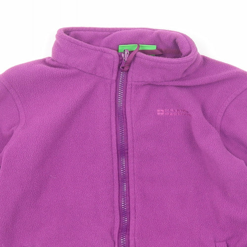 Mountain Warehouse Girls Purple Jacket Size 9-10 Years Zip