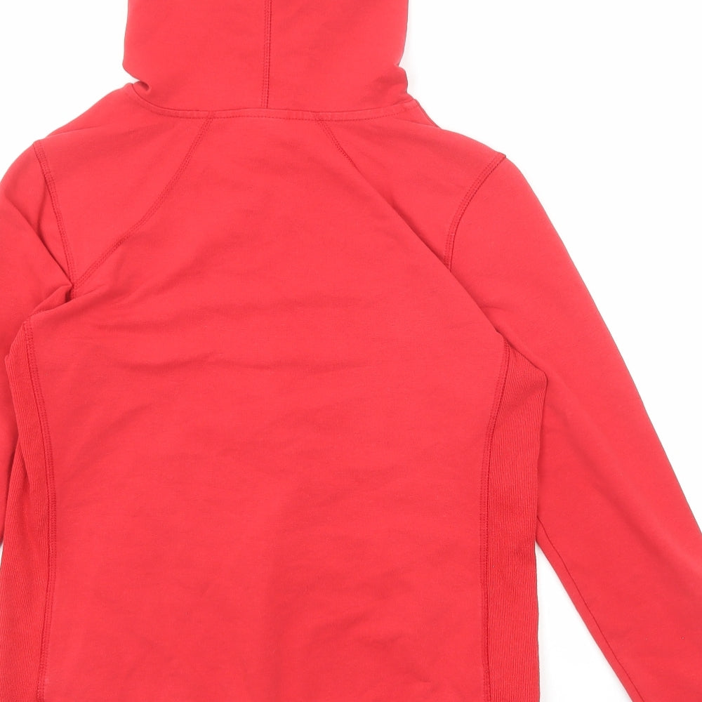 Danskin Womens Red Cotton Full Zip Hoodie Size 8 Zip - Size 8-10