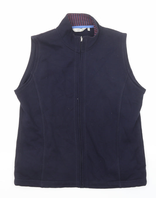 EWM Womens Blue Gilet Jacket Size 18 Zip