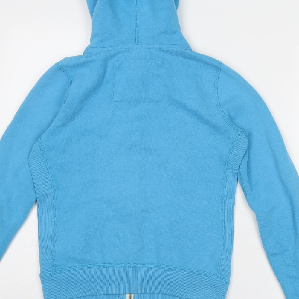 Abercrombie & Fitch Womens Blue Cotton Full Zip Hoodie Size S Zip