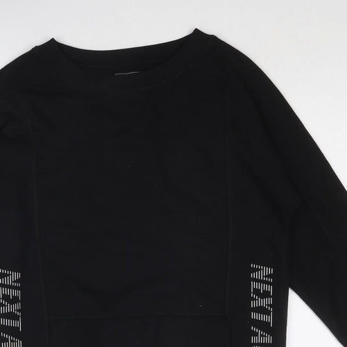 NEXT Womens Black Cotton Pullover Sweatshirt Size XS Pullover - Next Active