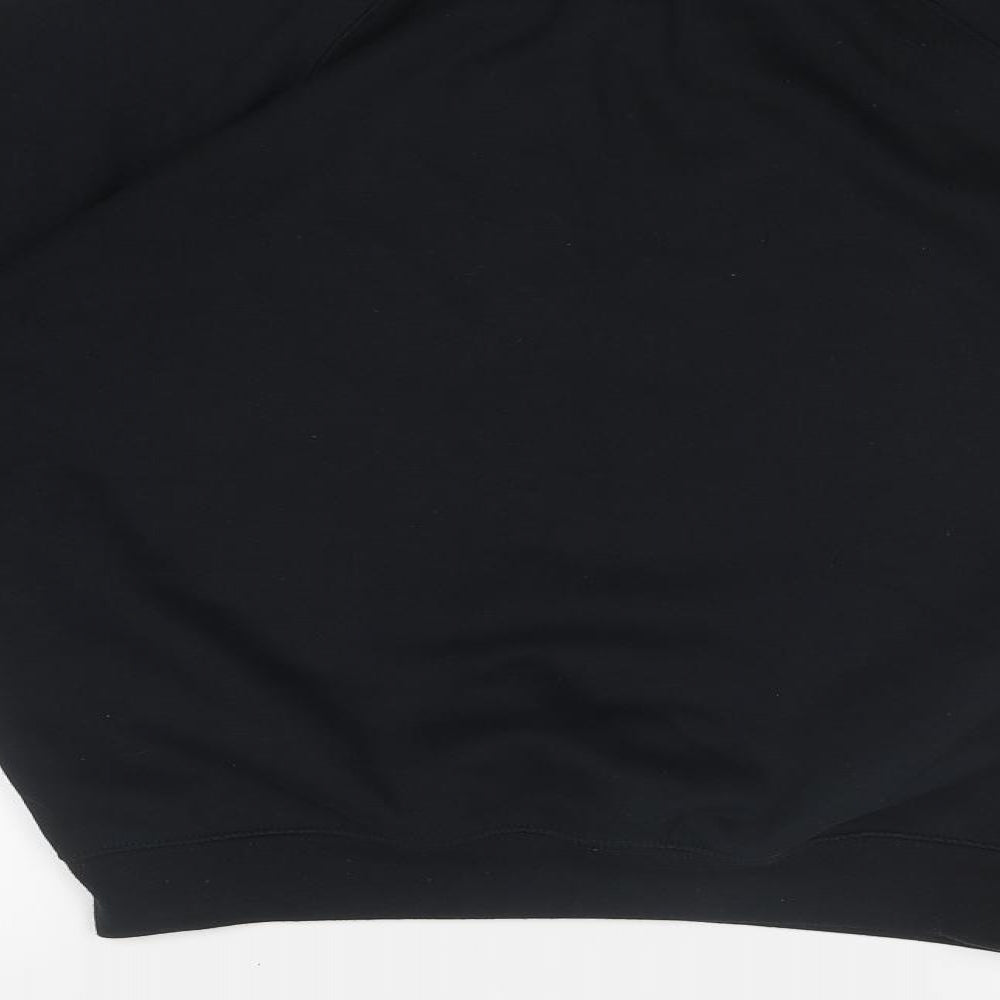 Truex Womens Black Polyester Pullover Sweatshirt Size M Pullover