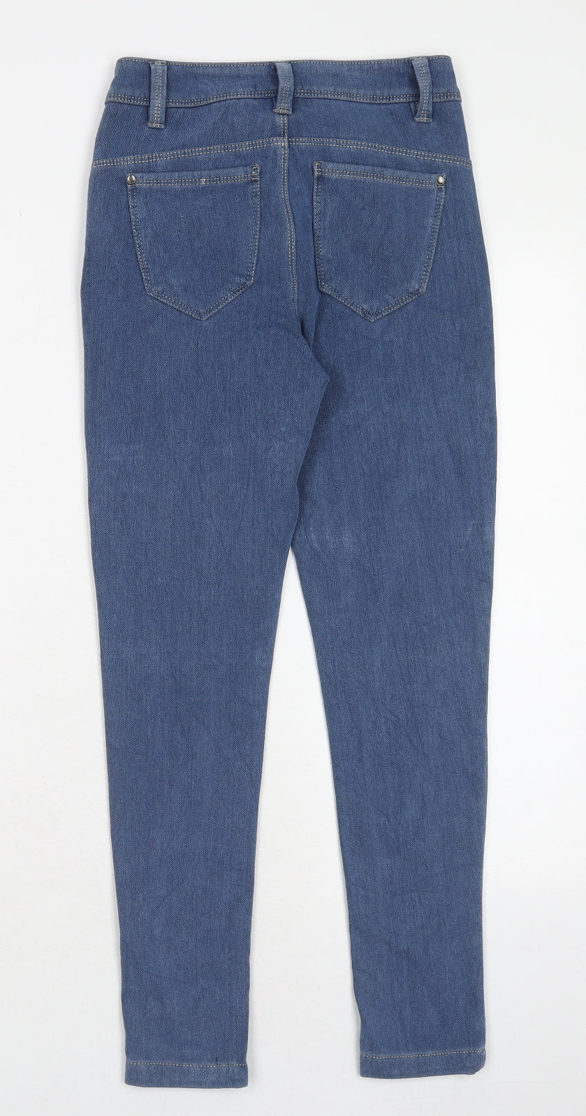 New Look Womens Blue Polyester Skinny Jeans Size 8 Regular Zip