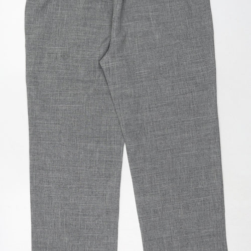 Damart Womens Grey Polyester Trousers Size 14 Regular Drawstring