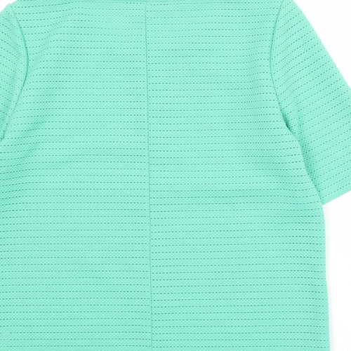 NEXT Womens Green Polyester Jersey T-Shirt Size 12 Round Neck