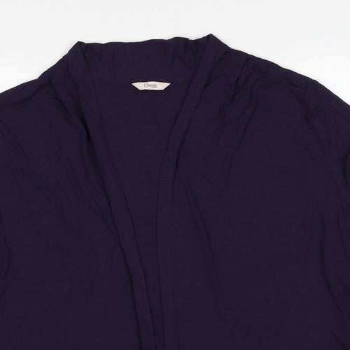 Marks and Spencer Womens Purple Viscose Wrap Blouse Size 24 V-Neck
