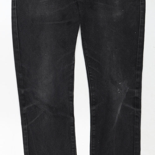 GUESS Mens Black Cotton Skinny Jeans Size 32 in Regular Zip