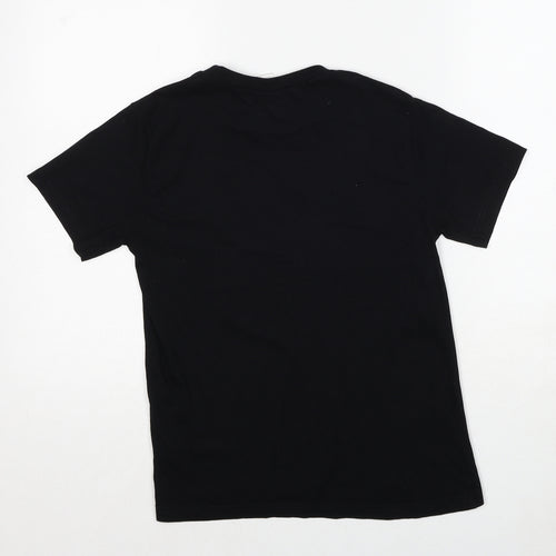 Star Wars Boys Black Cotton Basic T-Shirt Size 10-11 Years Round Neck Pullover - Yoda Star Wars