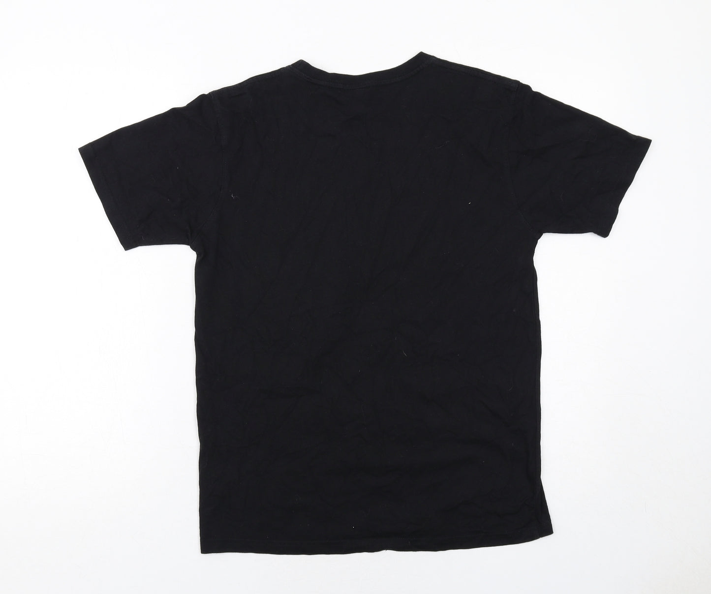 Saltrock Boys Black Cotton Basic T-Shirt Size 13 Years Round Neck Pullover - Salt Rock