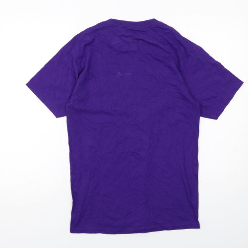Fanatics Mens Purple Cotton T-Shirt Size S Crew Neck - Washington Baseball