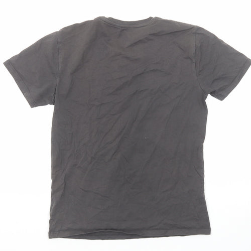 NEXT Boys Grey Cotton Basic T-Shirt Size 12 Years Round Neck Pullover - Among Us