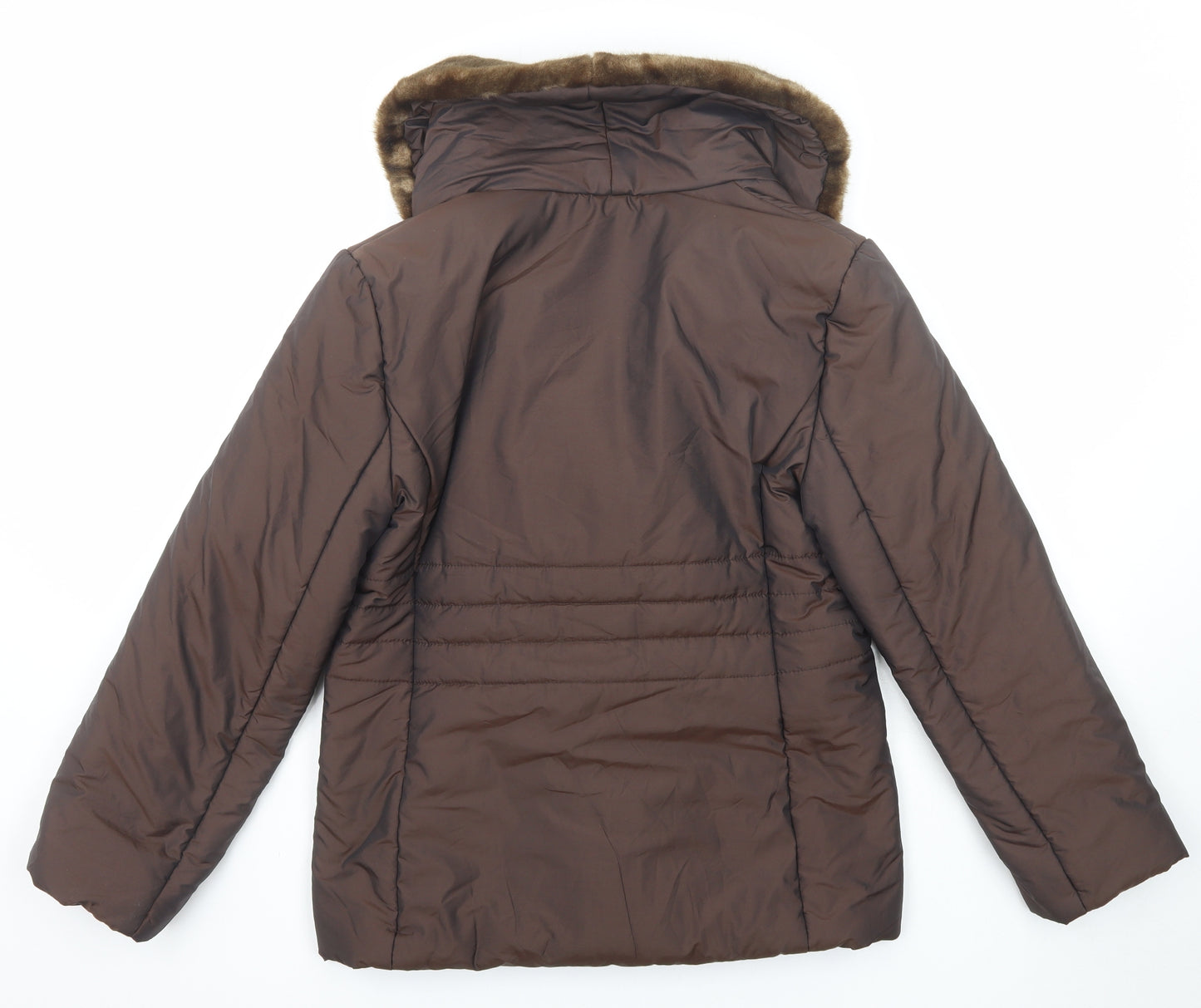 Alexon Womens Brown Jacket Size 10 Zip