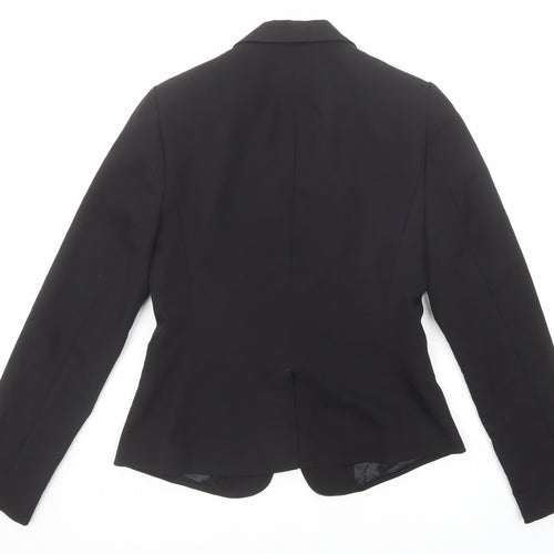 New Look Womens Black Jacket Blazer Size 8 Button