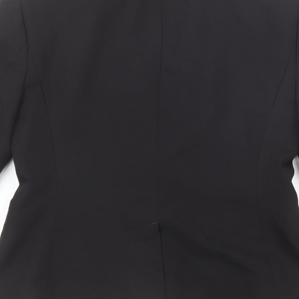 New Look Womens Black Jacket Blazer Size 8 Button