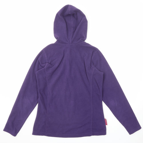 Mountain Warehouse Womens Purple Polyester Pullover Hoodie Size 10 Zip