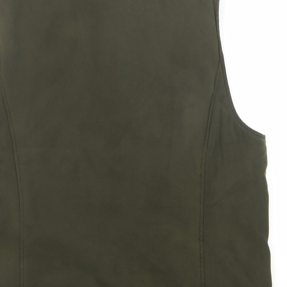 Portland Womens Green Gilet Jacket Size 18 Zip