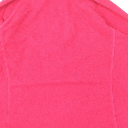 Trespass Womens Pink Polyester Pullover Sweatshirt Size 12 Zip