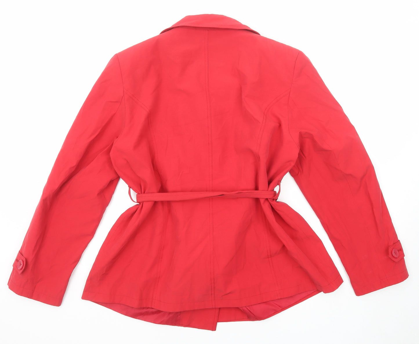 BHS Womens Red Jacket Size 18 Button