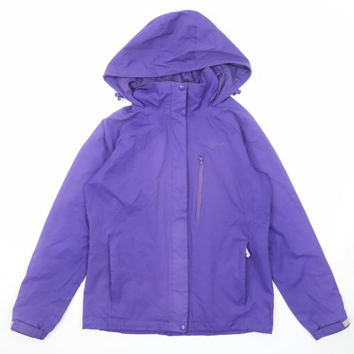 Hi Gear Womens Purple Windbreaker Jacket Size 12 Zip