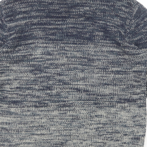 Sandstone & Co Mens Blue V-Neck Acrylic Pullover Jumper Size M Long Sleeve