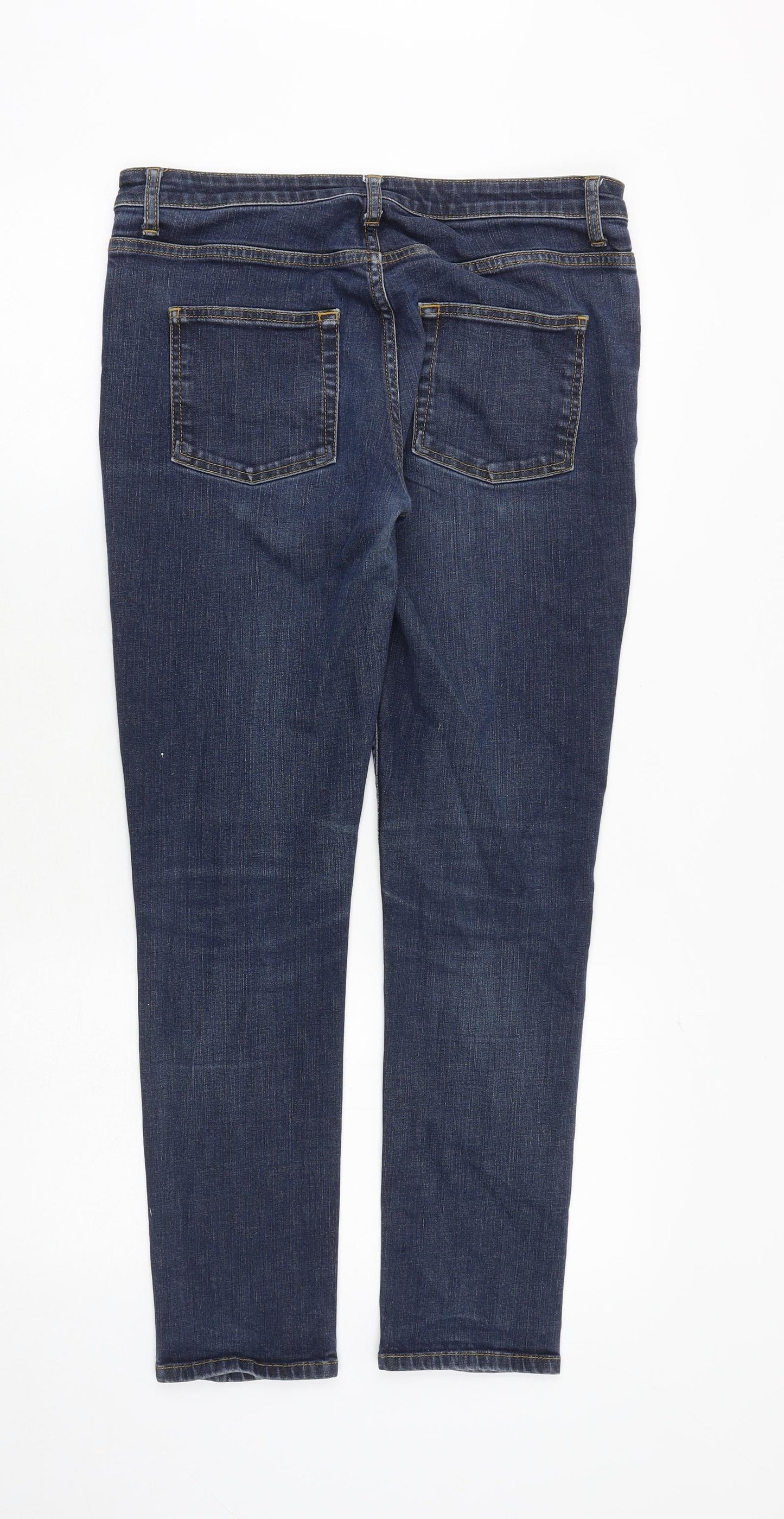 Whistles Mens Blue Cotton Skinny Jeans Size 30 in Regular Zip