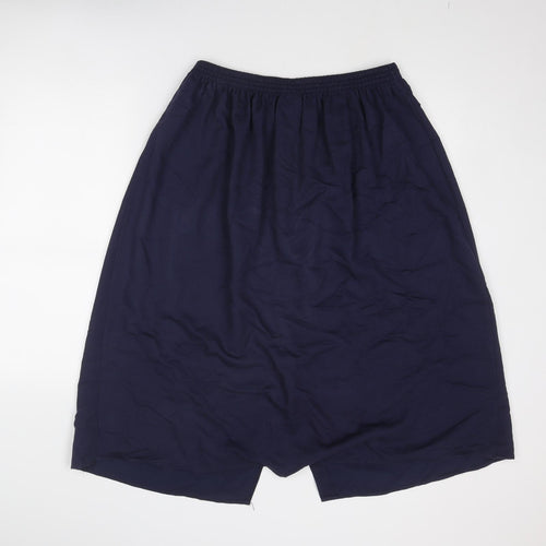 BHS Womens Blue Viscose Swing Skirt Size 18