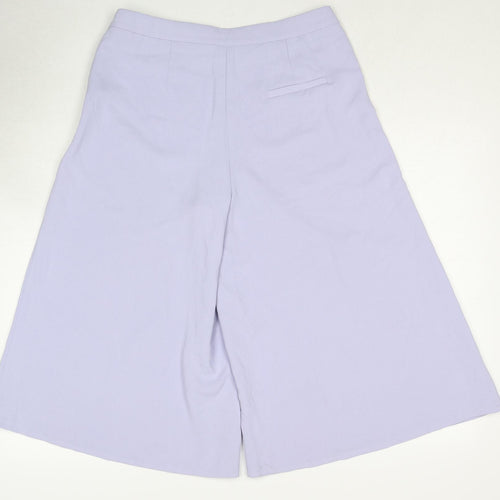 New Look Womens Purple Polyester Trousers Size 12 Regular Zip