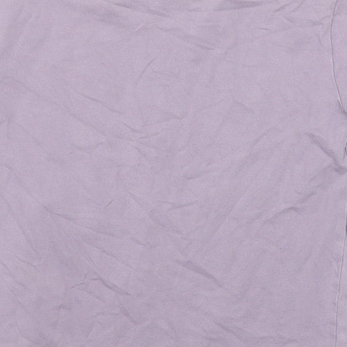NEXT Boys Purple Cotton Basic T-Shirt Size 7 Years Round Neck Pullover - Skateboarding