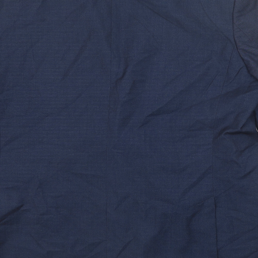 Marks and Spencer Mens Blue Polycarbamide Jacket Suit Jacket Size 46 Regular
