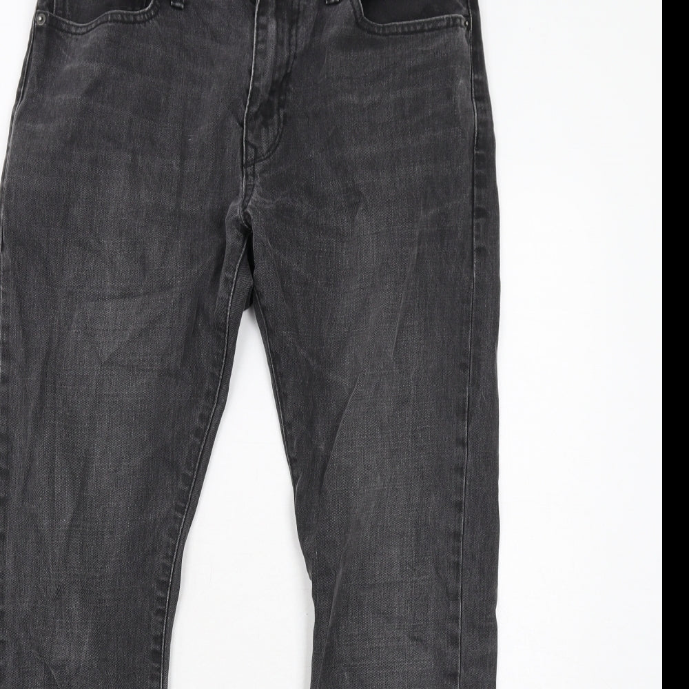 Gap Mens Black Cotton Skinny Jeans Size 32 in L34 in Slim Zip