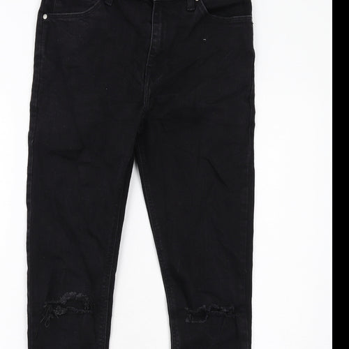 ASOS Mens Black Cotton Skinny Jeans Size 30 in L32 in Regular Zip