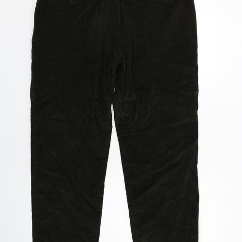 Viyella Mens Green Cotton Trousers Size 38 in Regular Zip